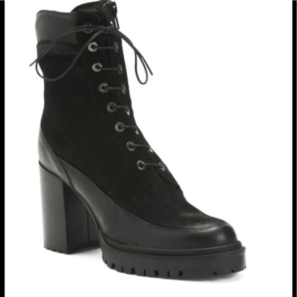 Emanuele Castro Women’s Made In Italy Suede Lace Up Boots